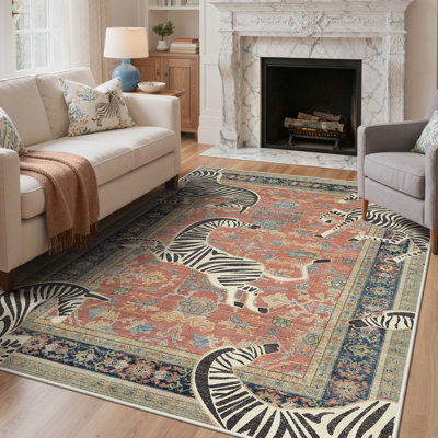 Tapis antidérapant à motif zébré Allandale