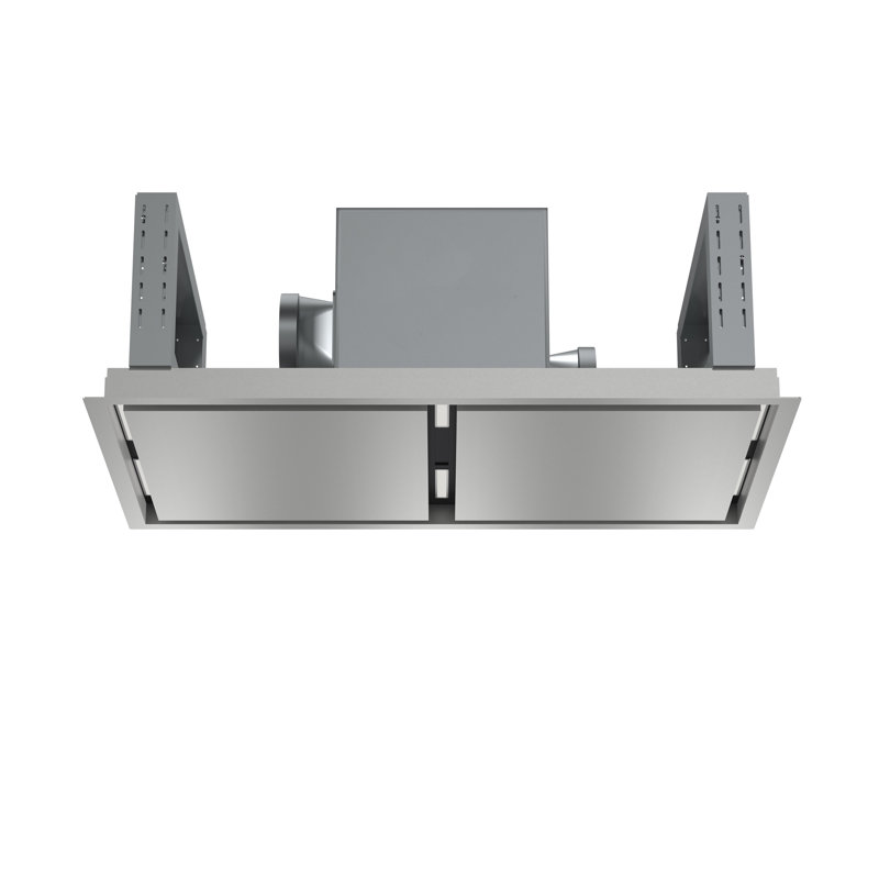 Arezzo 44-Inch Recessed Ceiling Range Hood, Dual Motors, 1200 CFM, Hybrid Filters, Remote Control