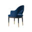 Fauteuil Carrington en velours bleu nuit