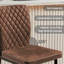 Vintage Upholstered Armless Bar Stool-1822455352