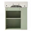 Meuble-lavabo flottant moderne de 21,6 po avec lavabo en céramique - parfait pour les petites salles de bain, rangement à gauche-227330017