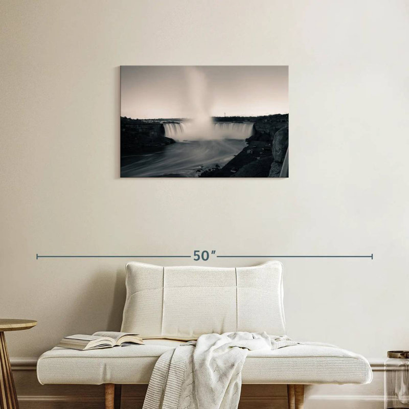 Alvord Monochrome Niagara Falls, 20" H x 30" W