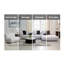 Canapé modulaire en lin blanc ivoire avec chaise Manilla