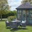 Dubose 4 - Person Wicker Patio Dining Set with Round Table , Cushions Included-969686495