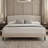 Jolande Contemporary Upholstered Bed with Curved Headboard-927115463-899166163
