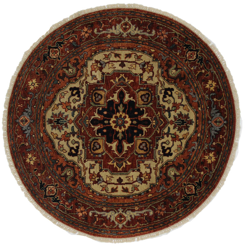 Kennetra Oriental Area Rug in Orange