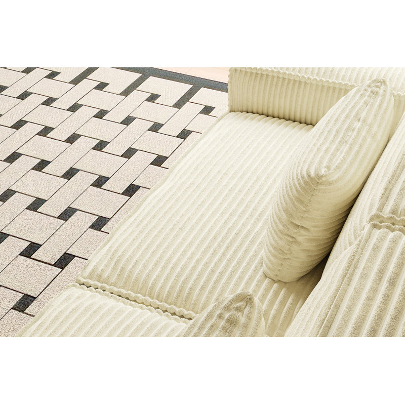 Canapé avec petits coussins, Beige