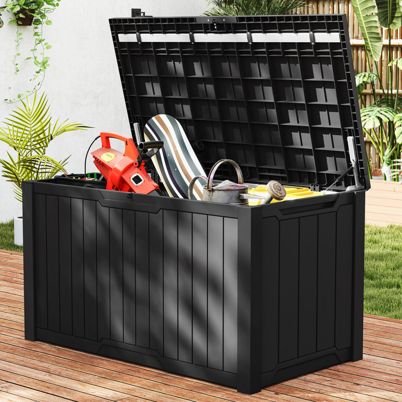 Balconera 230 Gallons Deck Box, Black
