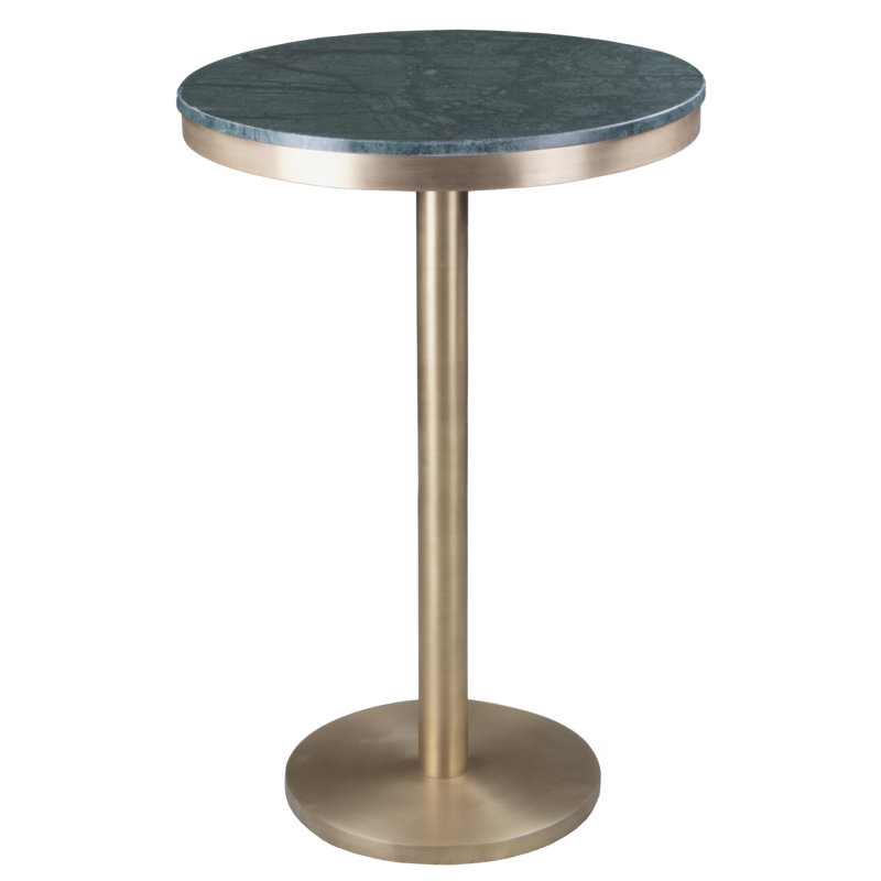 Table de pub Shay - vert Udaipur, H 42 po x L 24 po x l 24 po, Udaipur