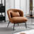 Upholstered Accent Chair with Metal Legs-799831502