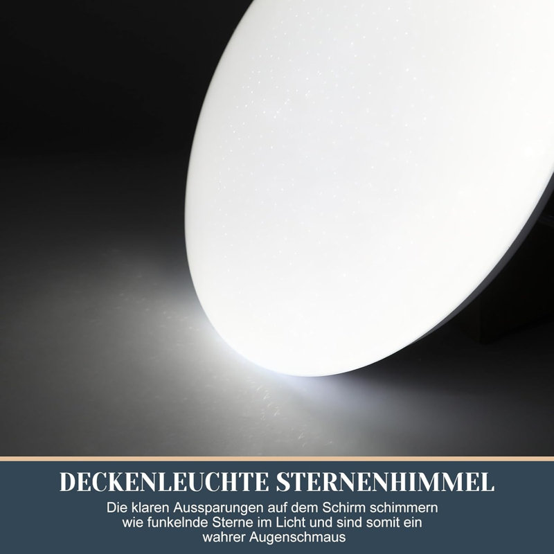 LED Semi Flush Mount, 6000 Kelvins