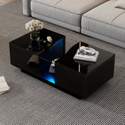 Pedestal Coffee Table with Storage