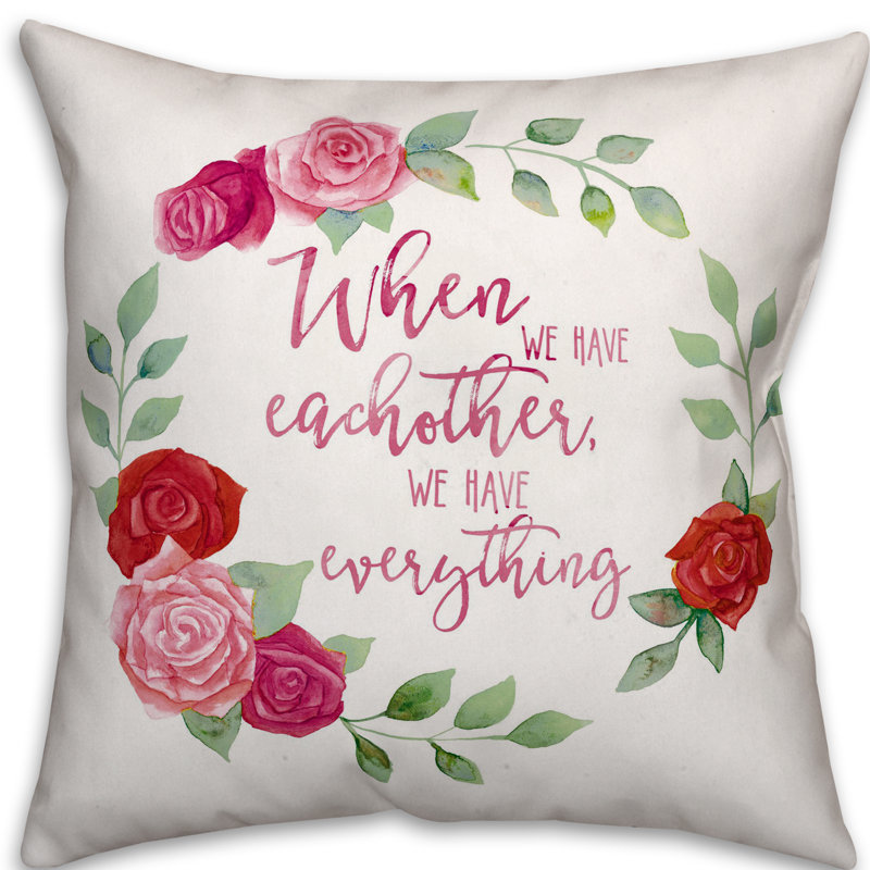 Floral Throw Pillow