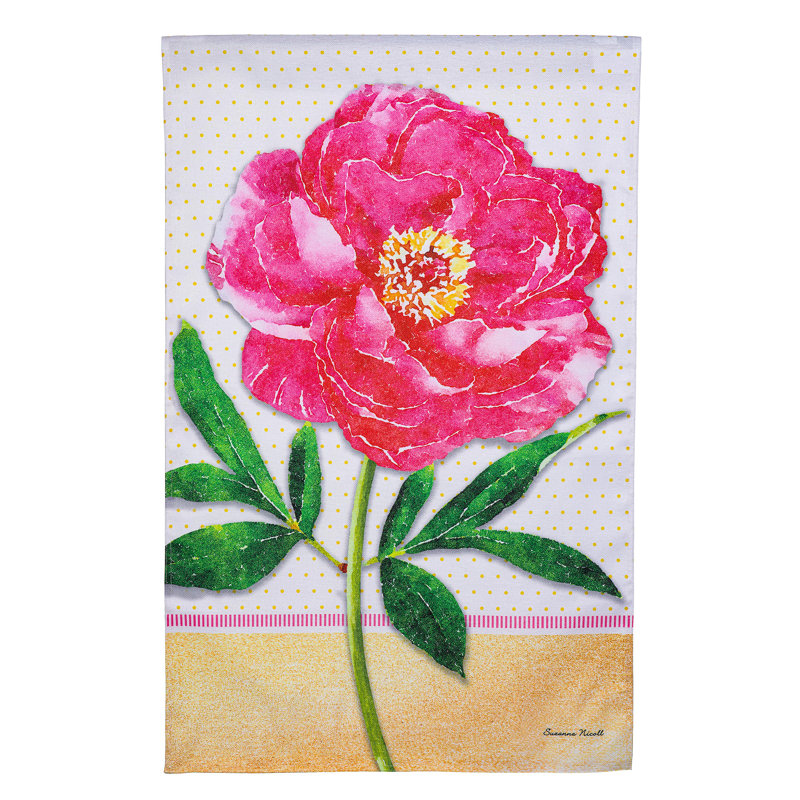 Drapeau de maison floral