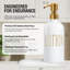 Bathroom Soap Dispenser Set, Contains Lotion And Hand Soap Dispenser, Suitable For Bathroom Decor. (White)
