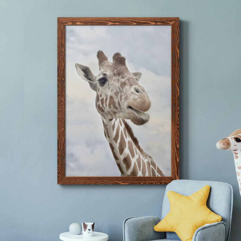 Smiley - Cadre photo, impression sur toile, H 44 po x l 31 po x P 1 po, Cadre en érable