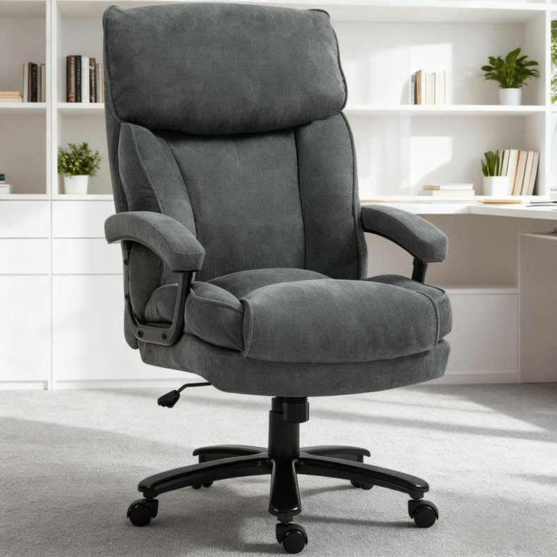 Chaise de bureau avec rembourrage moelleux et pivotant pour une journée de travail et de détente