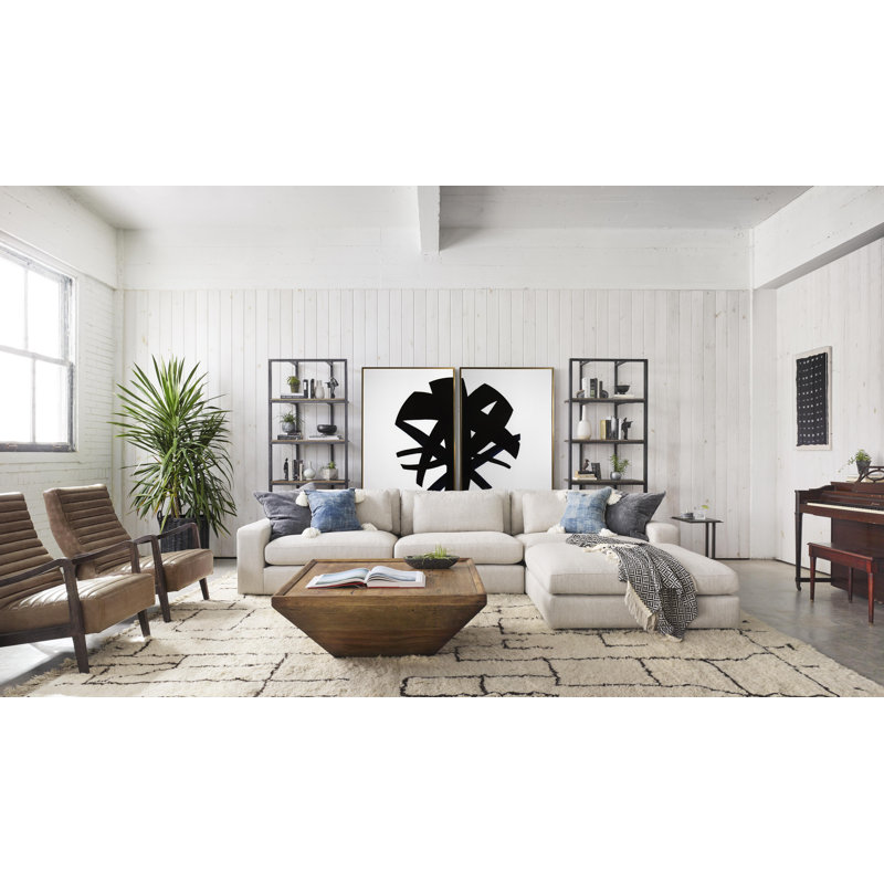 Drake Solid Wood Coffee Table, Reclaimed Fruitwood