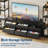 88.9" TV Stand for 75 Inch TV, Entertainment Center with Fabric Drawers & 4 Tier Open Shelves for Living Room-1126418882