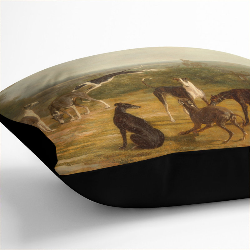 Square Cushion, 55cm H x 55cm W x 20cm D, Black