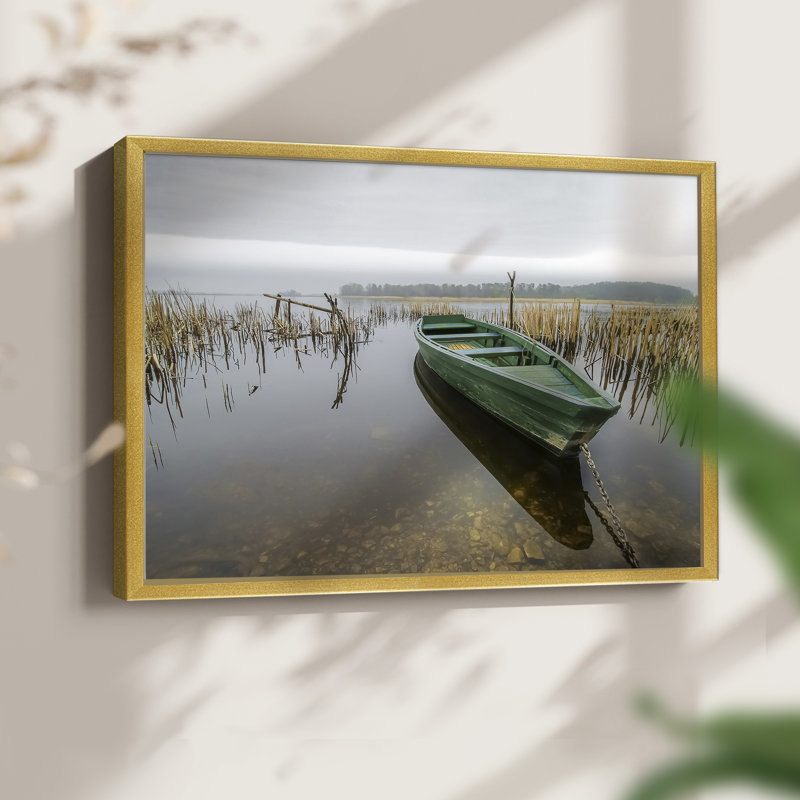 Green One -Framed Print - Restickable