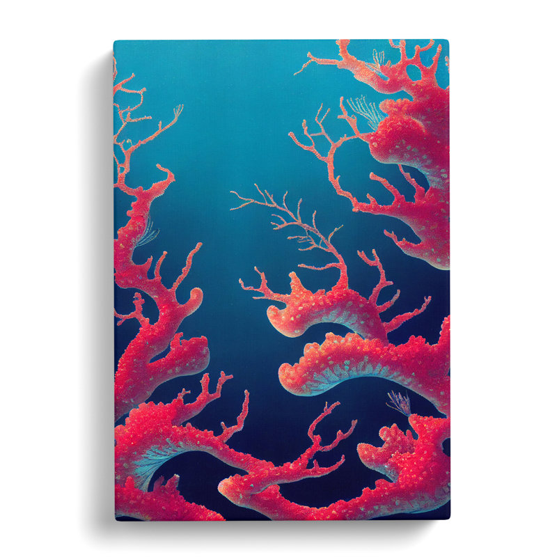 Stunning Coral - Wrapped Canvas, 50cm H x 35cm W x 3cm D