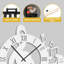 Grande horloge murale silencieuse en métal-98916682-98916683
