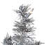 Pre-Lit Artificial Tinsel Christmas Tree - Silver-86204073-86204078