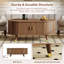 Table basse ovale avec rangement-1984258849