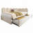 Velvet Upholstered Bed Daybed With Pull-Out Bed-1141977345