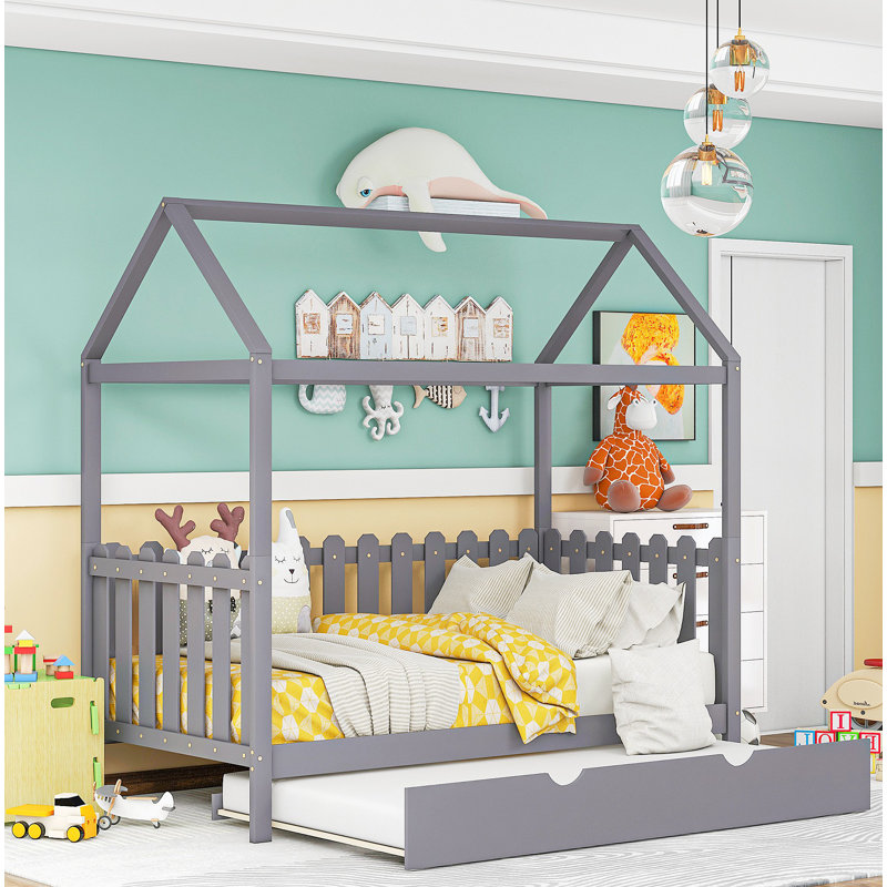 Lit plateforme 70,53 po Calem, gris
