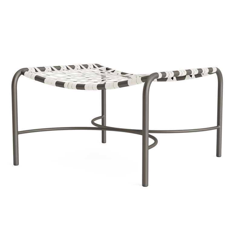 Kantan Outdoor Ottoman, White Lite/Mica