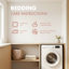 de literie pour grand lit en coton, rosé multicolore, confort douillet
