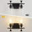 Modern Bathroom Vanity Light Fixture With Clear Glass Shades, 2-Light Wall Sconce For Bathroom, Bedroom, And Hallway, -1426670992