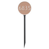 Circle 1-Line Standard Lawn Address Sign