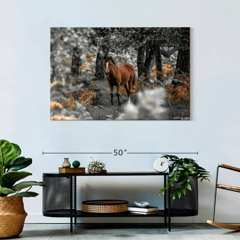 Brampt Horse Trails I, 30" H x 45" W