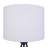 Marcele 1 Light Table Lamp With Matte Black Finish And Natural Cream Shade