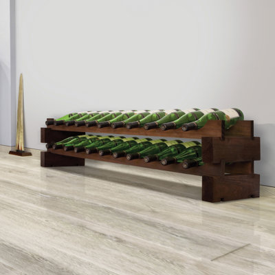 Support à vin modulaire Vinotemp, 2 x 11, capacité de 22 bouteilles, en cerise