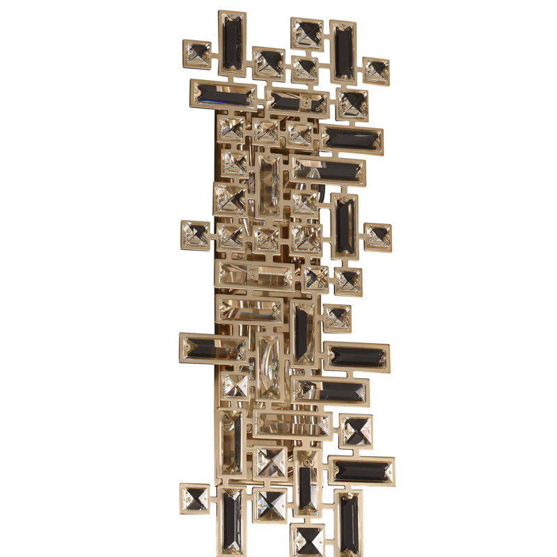 Gold Art Deco Dimmable Direct Wired Sconce