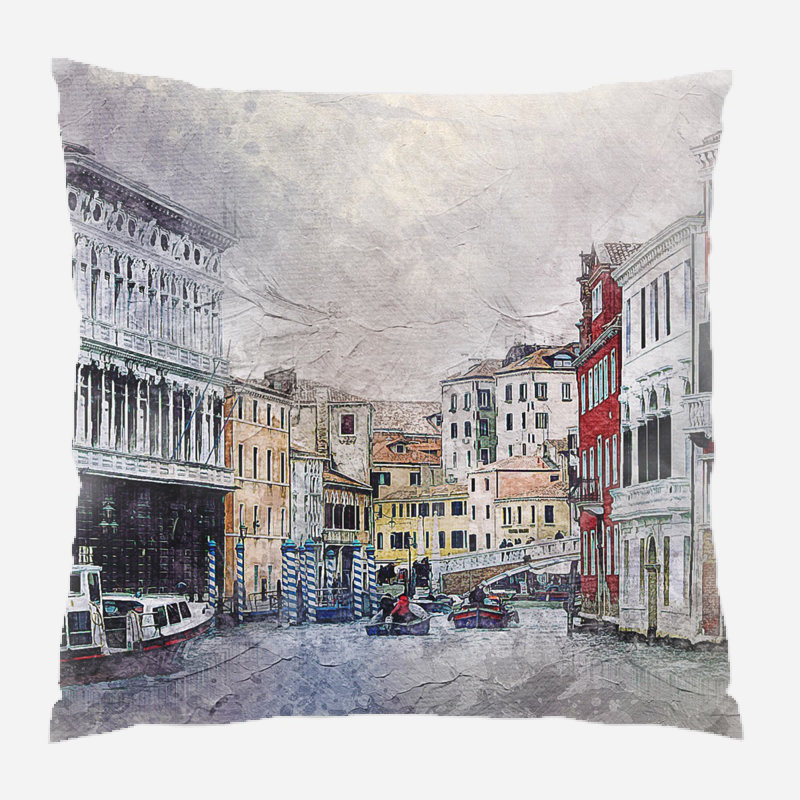Coussin Venice Venice, Microsuède, Intérieur