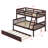 Twin Over Full Rubber Wood Bunk Bed – Twin-Size Trundle, Convertible Ladder, Guardrail & Detachable/Convertible Design-879125914