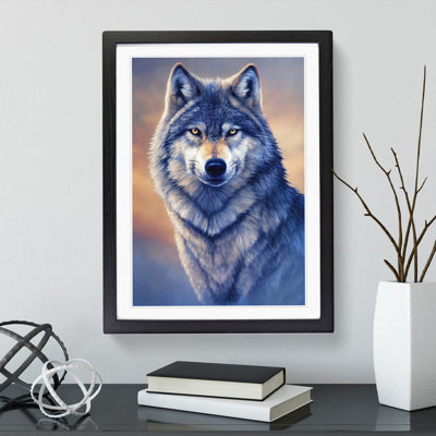 Watchful Wolf No.2 - Single Picture Frame Print