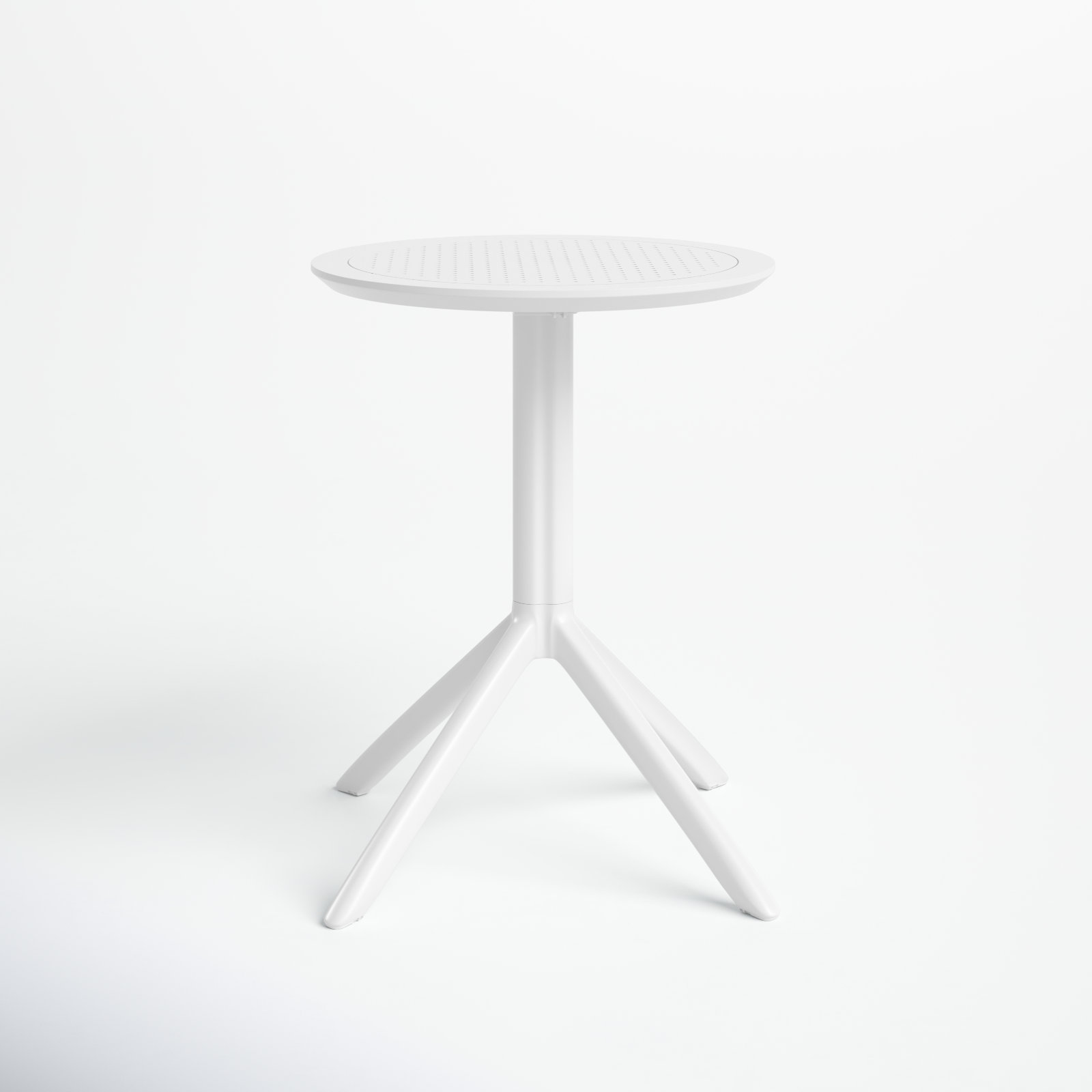 Elodie 24" Patio Bar Table, White, 29.5" H x 23.6" W x 23.6" L