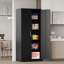 Armoire de rangement en métal pour garage avec armoires en acier de 71 po de hauteur avec 2 portes et 4 tablettes réglables, verrouillables pour la maison, le bureau, le garage, le magasin, l'école-491226733