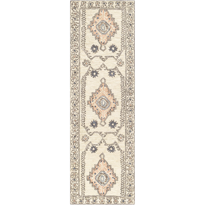 Moore Wool Oriental Indoor Rug, Runner 2'6" x 8'