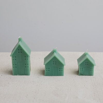 Unscented House Shaped Candle