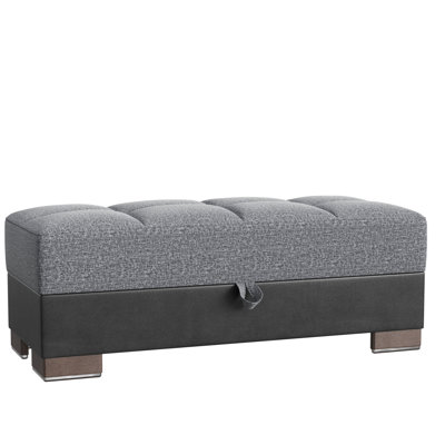 Repose-pieds avec rangement en polyester Primenest Skyhaven