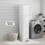 Tall Storage Cabinet, 180cm White Wood