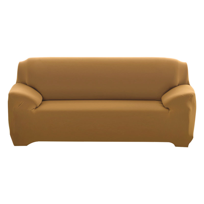 Housse pour canapé extensible 3 places, H 45 po x l 90 po x P 30 po, Mélange de polyester brun clair