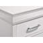 Table de chevet 2 tiroirs de style moderne en bois blanc